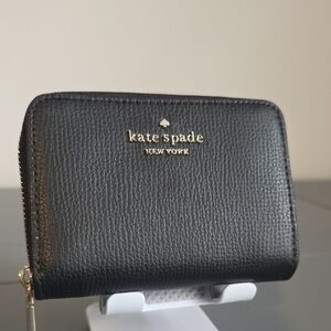 KATE SPADE NEW YORK Black Zip Around Wallet